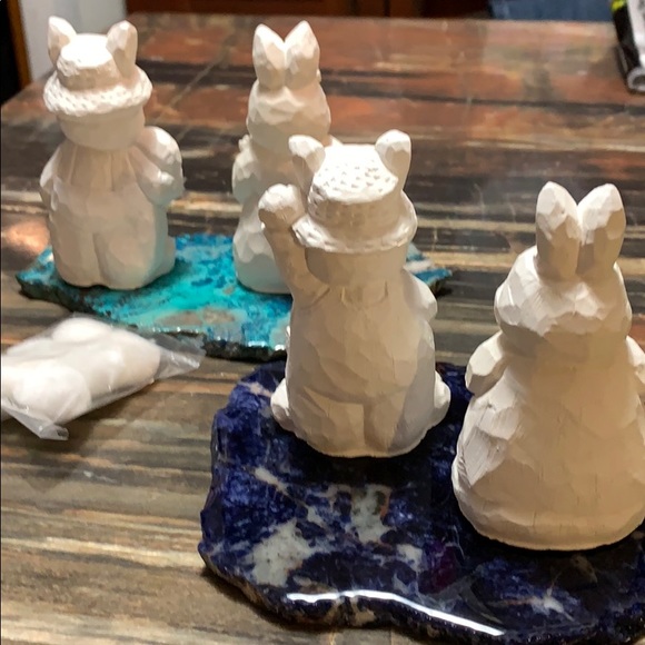 Plaster bunnies for painting craft - Picture 2 of 7